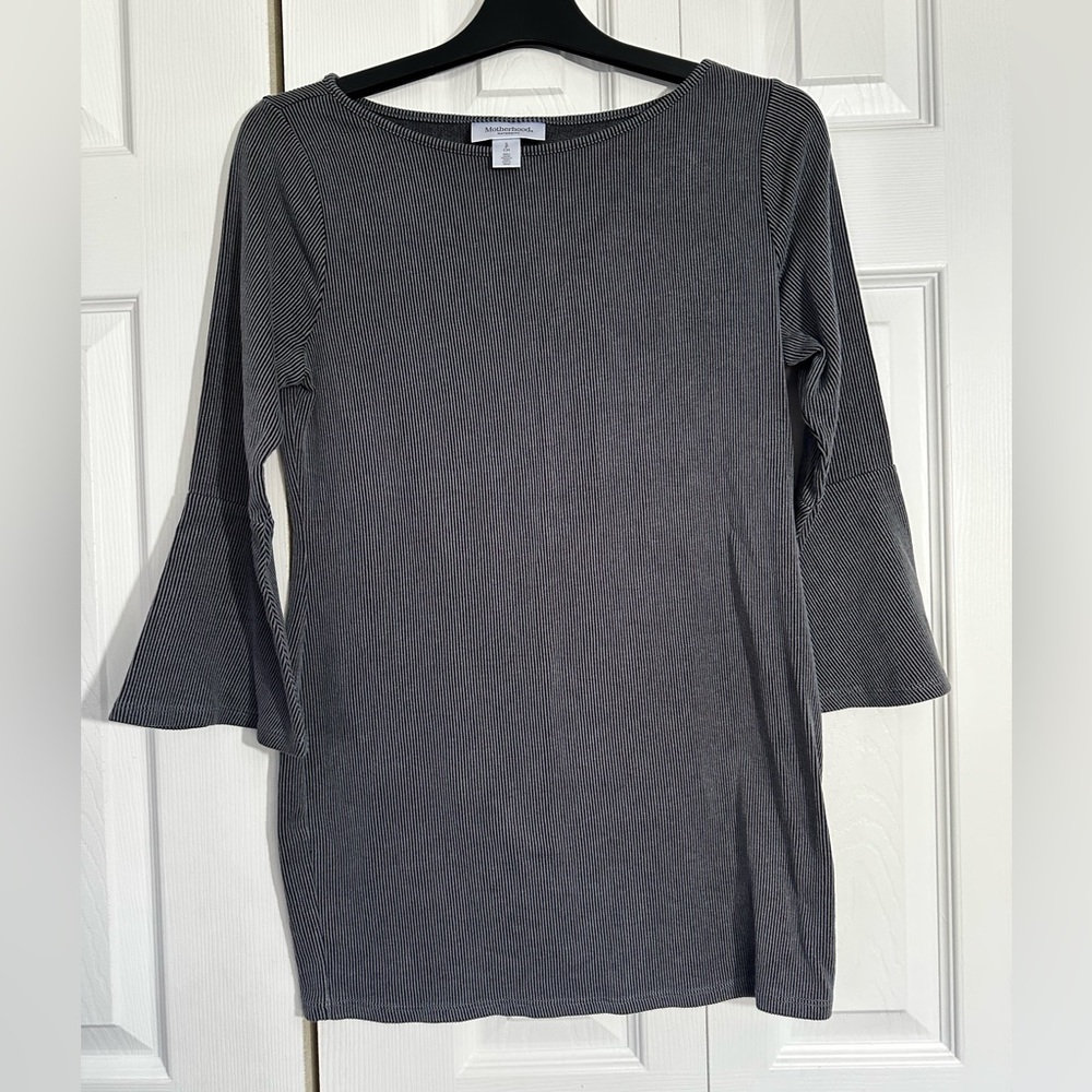 Gray Maternity Top